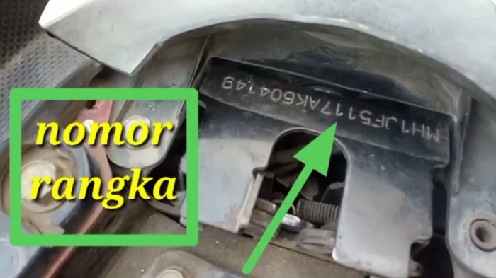 Letak Nomor Rangka dan Nomor Mesin Honda Beat terbaru Letak Nomor Rangka dan Nomor Mesin Honda Beat terbaru