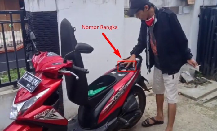 Letak Nomor Rangka dan Nomor Mesin Honda Beat Letak Nomor Rangka dan Nomor Mesin Honda Beat terbaru
