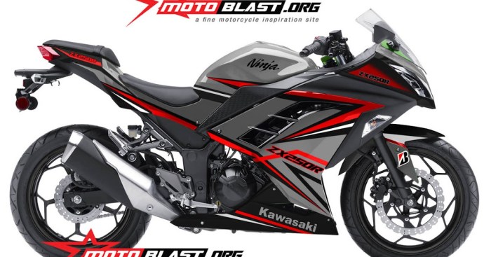 Abu motor warna Abu abu dan merah di motor