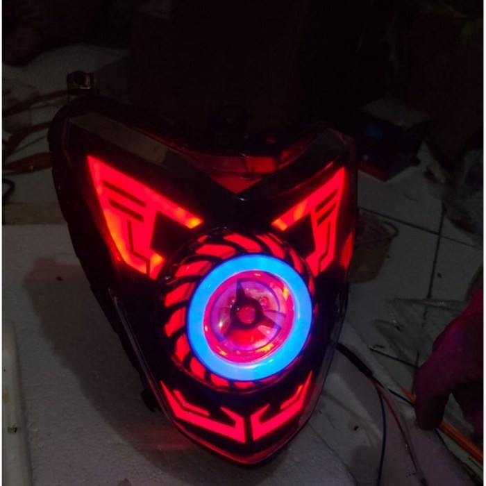 Headlamp depan headlight assy lampu honda streetfire ori ahm facelift 150r 1set lampu depan cb 150r