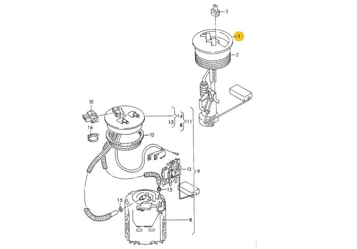 Bulb socket genuine 7D901997