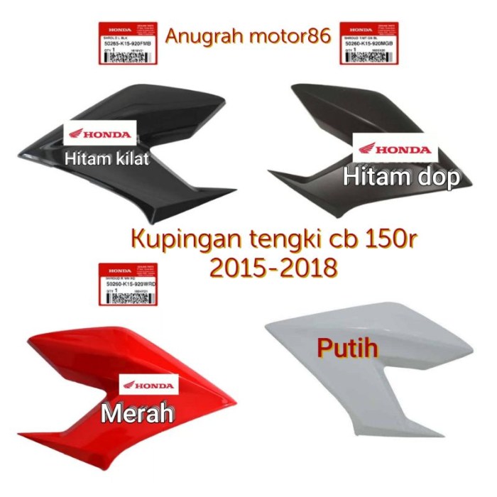 Cbr aksesoris 150r cbr150r komponen upgrade pilihan memiliki riding makin mau Acesoris sayap depan cb150r 2016
