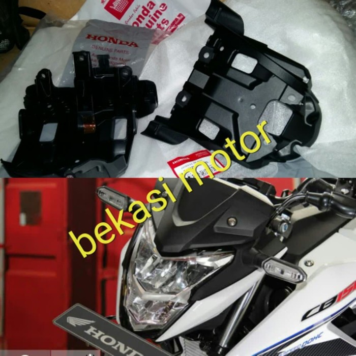 Headlamp cb150r alis putih hitam fibermodif Accesoris cover lamp depan cb 150 r old