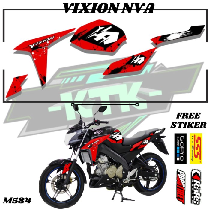 Shopee striping stiker vixion variasi lama yamaha Shopee striping stiker vixion variasi lama yamaha