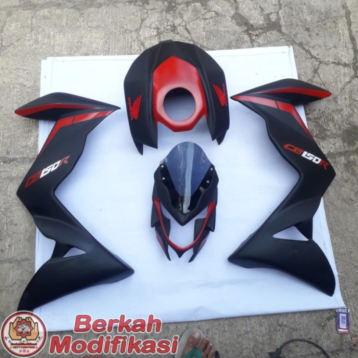 Cb150r doff fairing half Accessories firing half cb150r facelift