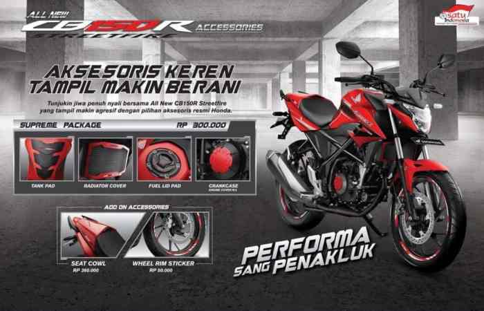 Cb150r streetfire aksesoris eliminator 150r hondacengkareng Accesoris cb 150 r cikarang