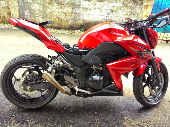 Z250 modifikasi ninja putih modif sorowako jalil bro vixion deskripsi gambar thecitycyclist A kawasaki z250 modif full fairing