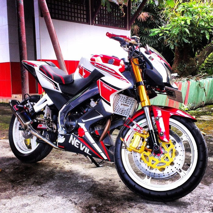 Vixion modifikasi populer kontes jari terkeren bagus fairing ceper velg thailook Acesoris modiv new vixion