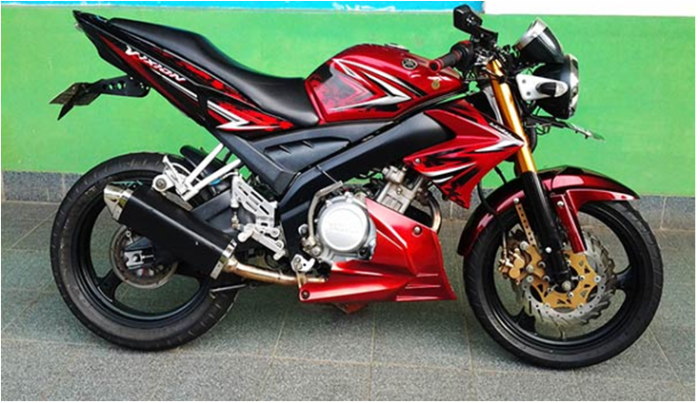 Vixion stiker nva striping hiu nvl merah terbaru bukalapak shark Acesoris fariasi vixion advan merah