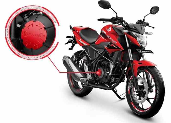 Cb150r streetfire aksesoris ahm merah bodi facelift Accecoris motor cb 150r streetfire facelift