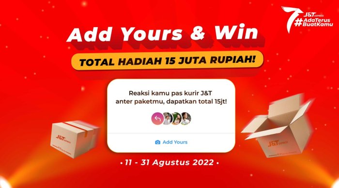 Tambahan biaya asuransi mengatasnamakan j t express