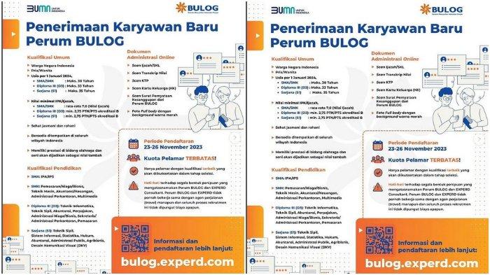 PERUM-BULOG-Buka-loker Pendaftaran lowongan kerja perum bulog