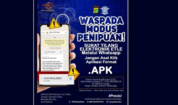 etle Apk konfirmasi e tilang etle melalui whatsapp