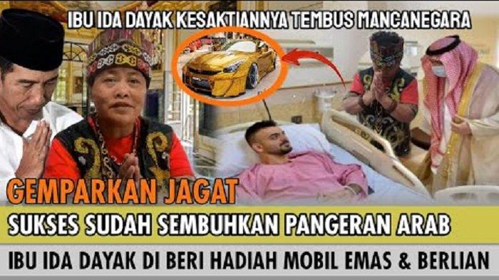 Ida dayak dapatkan hadiah pedang emas dari raja arab saudi king salman