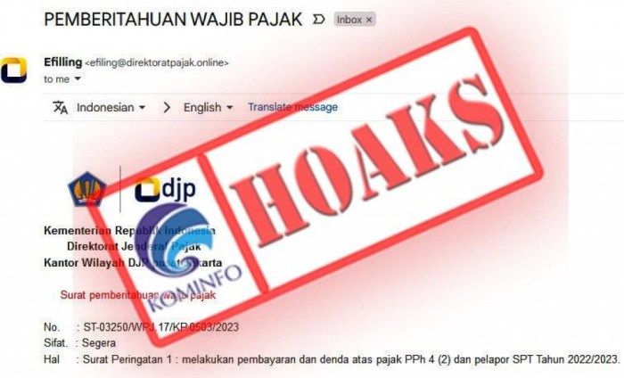 Surat izin lelang mengatasnamakan direktorat jenderal pajak