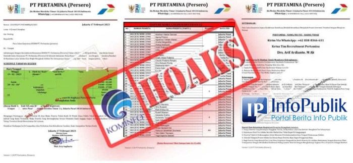 Panggilan cek pertamina surat tes faktanya terima medcom wa fakta penelusuran Surat panggilan tes kerja calon karyawan mengatasnamakan pt pertamina