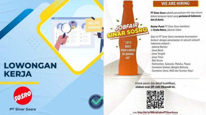 Lowongan kerja mengatasnamakan pt sinar sosro