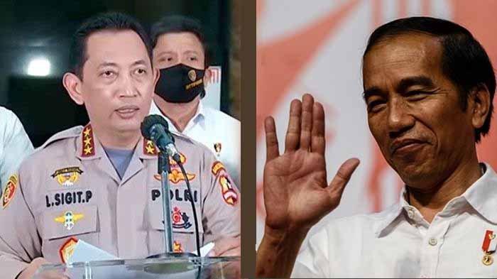 Prabowo listyo sigit komjen Presiden jokowi pecat kapolri jenderal listyo sigit prabowo