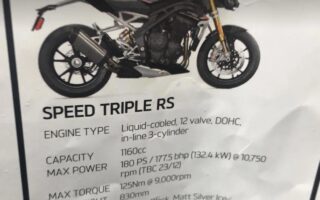2021 Triumph Speed Triple 1200 RS specs leaked; to produce 180 PS! Pajak Triumph Speed Triple 1200 RS (New Gen 2021)